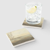 Moderne zonnebrand-olie stenen onderzetter (Zijkant)