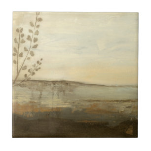 Moderne zonnebrand-olie tegeltje