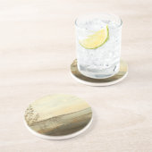 Moderne zonnebrand-olie zandsteen onderzetter (Zijkant)