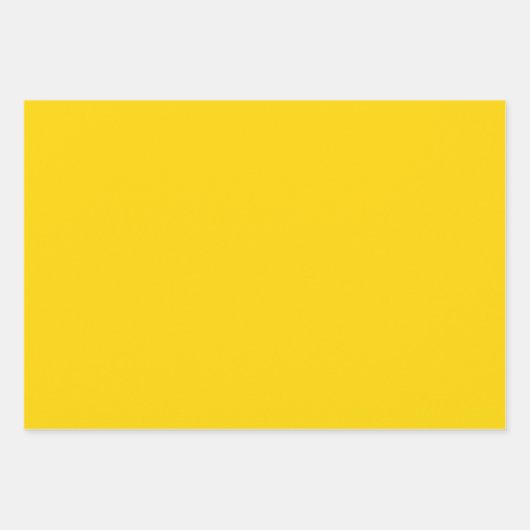 Moderne zonnegeel effen effen kleur inpakpapier vel (Voorkant 2)