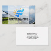 Moderne zonnepaneel Logo | Eco Tech Visitekaartje (Voorkant / Achterkant)