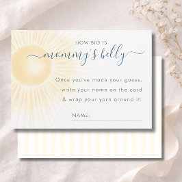 Moderne Zonneschijn Douche Mamma's Buik Grootte Ka Bedankkaart