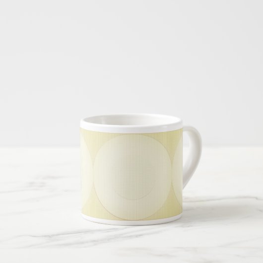 Moderne Zonneschijn Gele Pastel Espresso Kop (Voorkant rechts)