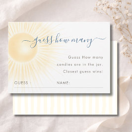 Moderne Zonneschijn Shower Raad Hoeveelheid Spelka Bedankkaart