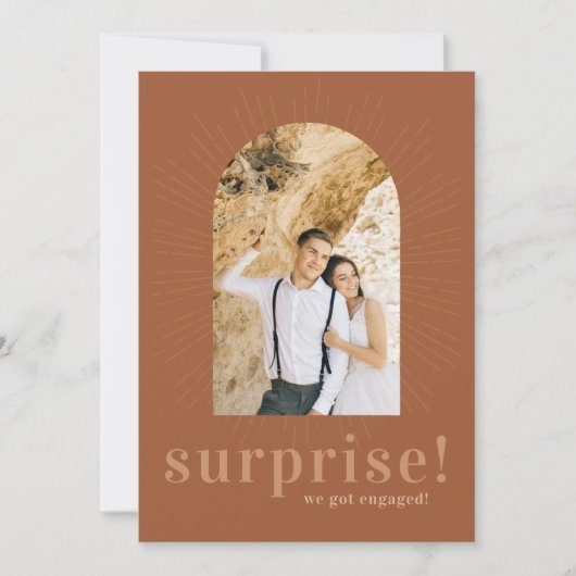 Moderne zonnestraalboog | Verrassing dat we verloo Bedankkaart (Voorkant)