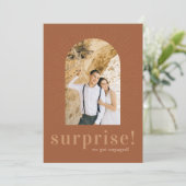 Moderne zonnestraalboog | Verrassing dat we verloo Bedankkaart (Staand voorkant)