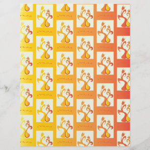 Moderne zonnige gele Tulip Couple illustratie