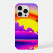 Moderne Zonsondergang op Water iPhone Hoesje (Achterkant)