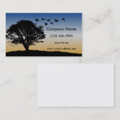 Moderne zonsondergang van de boomvlieg visitekaartje (Voorkant / Achterkant)