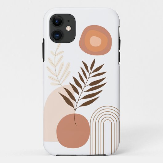 Moderne Zonsopgang Botanisch | Gelukkige Vibe Case-Mate iPhone Case (Achterkant)