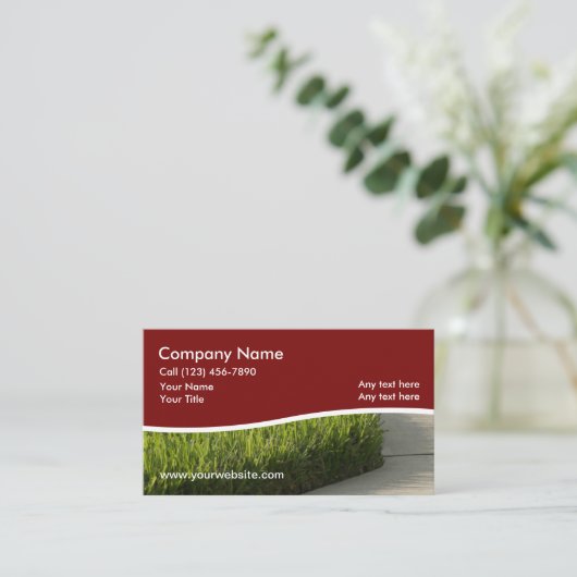 Moderne zorgverlening in wording visitekaartje (Staand voorkant)