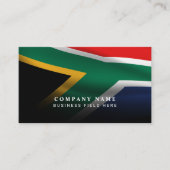 Moderne Zuid-Afrikaanse nationale vlag met QR-code Visitekaartje (Voorkant)