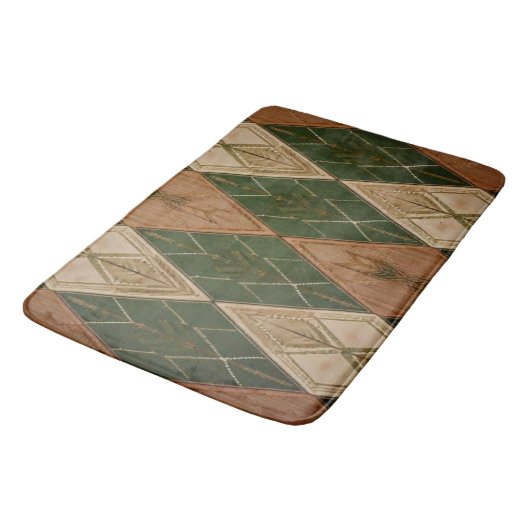 Moderne Zuidwest Diamant Geometrische Badmat (Gekanteld)