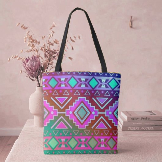 Moderne Zuidwest Diamanten Stijl Tote Bag