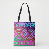 Moderne Zuidwest Diamanten Stijl Tote Bag (Voorkant)