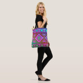 Moderne Zuidwest Diamanten Stijl Tote Bag (Op model)
