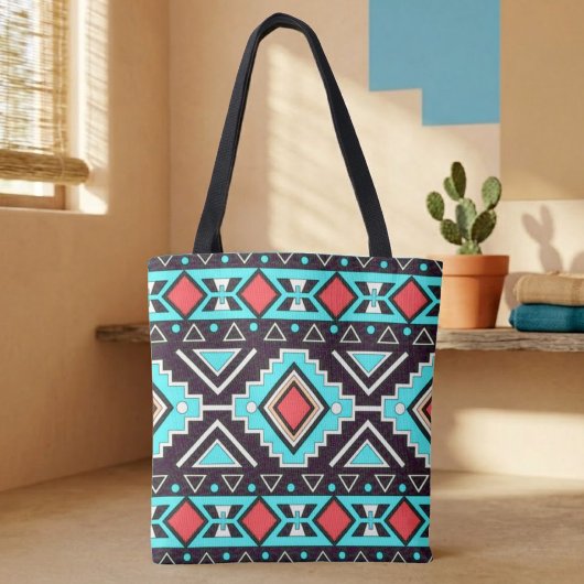 Moderne Zuidwest Diamonds Stijl Tote Bag