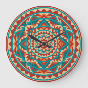 Moderne Zuidwest Mandala Grote Klok