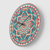 Moderne Zuidwest Mandala Grote Klok (Hoek)