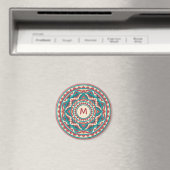 Moderne Zuidwest Mandala Magneet (Insitu (Vaatwasser))