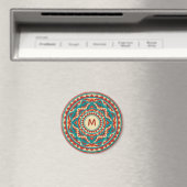 Moderne Zuidwest Mandala Magneet (Insitu (Vaatwasser))
