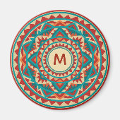Moderne Zuidwest Mandala Magneet (Voorkant)