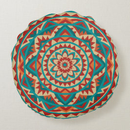 Moderne Zuidwest Mandala Rond Kussen