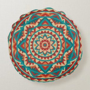 Moderne Zuidwest Mandala Rond Kussen