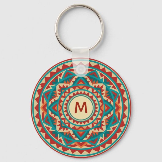 Moderne Zuidwest Mandala Sleutelhanger (Voorkant)