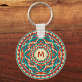 Moderne Zuidwest Mandala Sleutelhanger (Achterkant)