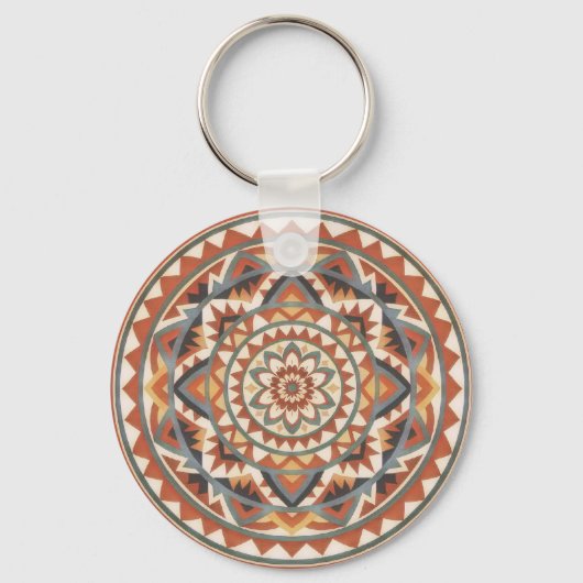 Moderne Zuidwest Mandala Sleutelhanger (Voorkant)