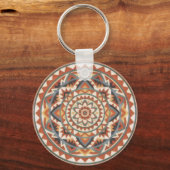 Moderne Zuidwest Mandala Sleutelhanger (Achterkant)