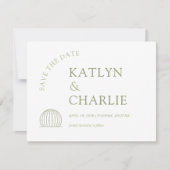 Moderne Zuidwestelijke Cactus Save The Date Kaart (Voorkant)