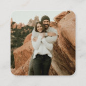 Moderne zuidwestelijke QR-code RSVP-kaart Informatiekaartje (Achterkant)