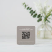 Moderne zuidwestelijke QR-code RSVP-kaart Informatiekaartje (Staand voorkant)