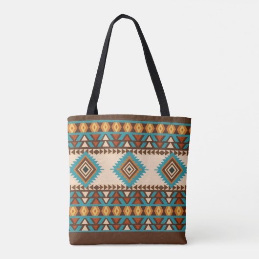 Moderne zuidwestelijke stijl tote bag (Achterkant)
