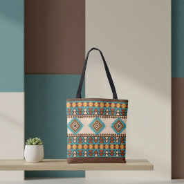 Moderne zuidwestelijke stijl tote bag