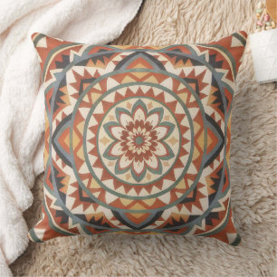 Moderne Zuidwesterse Mandala Kussen
