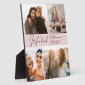 Moderne zuserhood foto Collage Blush Pink Fotoplaat (Zijkant)