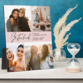 Moderne zuserhood foto Collage Blush Pink Fotoplaat (Zijkant)