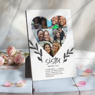 Moderne zusters Citaat Foto Heart Plaque Fotoplaat