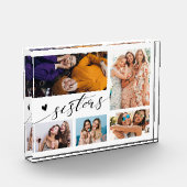 Moderne zusters Script Photo Collage Fotoblokken (Links)