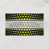 Moderne zuurgroene poladots visitekaartje (Achterkant)