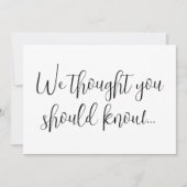 Moderne Zwangerschap Aankondiging Kaart (Voorkant)