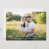 Moderne zwangerschapsaankondiging met foto aankondiging (Voorkant)