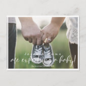 Moderne zwangerschapsaankondigingen Briefkaart (Voorkant)