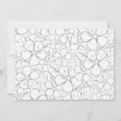 Moderne zwangerschapsfoto aankondiging (Achterkant)