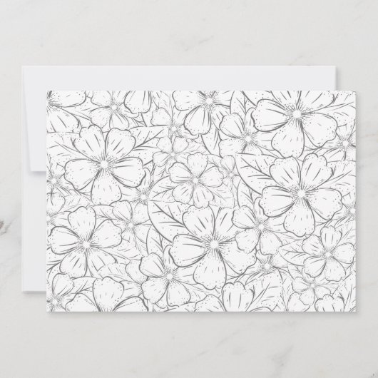 Moderne zwangerschapsfoto aankondiging (Achterkant)