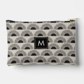 Moderne zwart & beige zonsondergang Abstract kunst Etui (Achterkant)