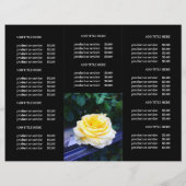 Moderne Zwart Driezijdige Brochure Met Zakelijk Lo (Achterkant)